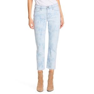NWT FRAME Le High Straight Ankle Jeans acid wash